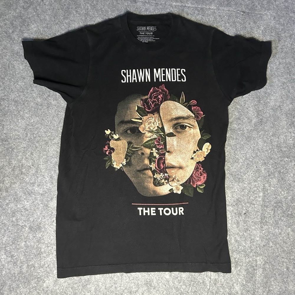 Shawn Mendez Men's Medium The Tour 2019 Black Tshirt Concert Merch